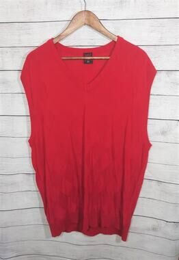 Regal Wear Red Diamond V-Neck Sweater Vest Sz 3X *
